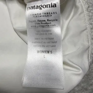 Patagonia Los Gatos Cabincore Fleece Vest White Full Zip High Pile Fuzzy Medium thumbnail 10
