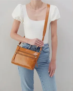 NWTs HOBO 'Mission' Cameo Metallic Leather Crossbody & Shoulder Bag thumbnail 1