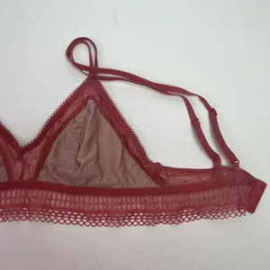 Victoria's Secret Bralette Sz L Bra Unlined Lace Detail Wireless Pink Adjustable thumbnail 10