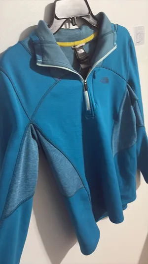 The North Face Womens 1/4 Zip Pullover - Teal Blue Midlayer - Active Pullover  thumbnail 4