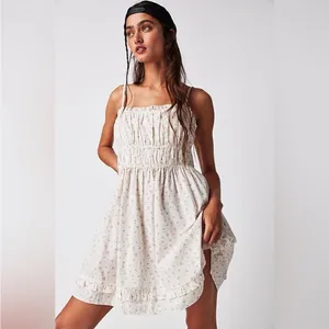 Free People Gabby Cherry Print Mini Dress Size XS thumbnail 2