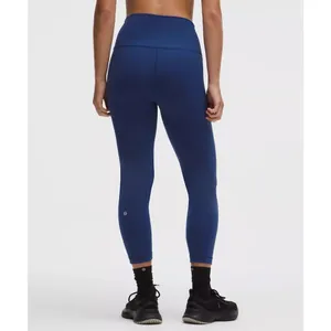 Lululemon Wunder Train crop blue 23” size 8 thumbnail 2