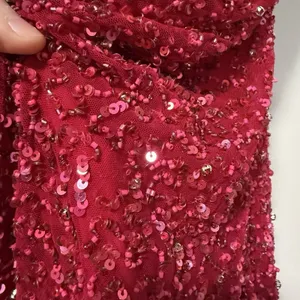 Retrofete Mich Sequin‎ Beaded Pink Mini Dress Size Small thumbnail 6