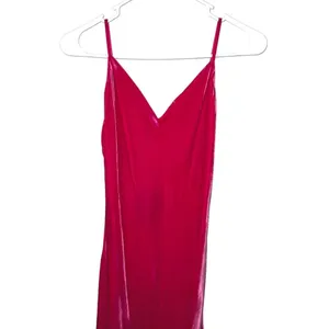 Le Superbe Silk Blend Velvet Bias Slip Maxi Dress Pink V Neck Spaghetti Strap 2 thumbnail 10