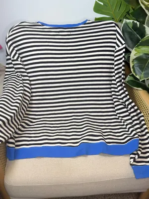 We The Free Classic Striped Oversized Crewneck Size small thumbnail 8