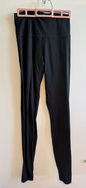 Lululemon Align Ribbed High-Rise Pant 28" size 6 Black‎ Flaws thumbnail 1