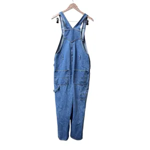 Disney Vintage 90s Mickey Unlimited Denim Jean Carpenter Overalls Blue Large thumbnail 2