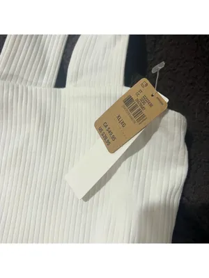 Victoria's Secret Pink White Ribbed Mini Dress XL thumbnail 4