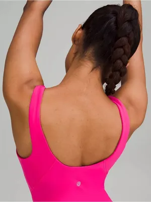 lululemon Align Bodysuit Romper 8" in Pink‎ Flare Size 2 thumbnail 4