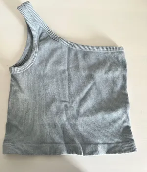 South Boutique Boutique One Shoulder Cropped Tank thumbnail 1