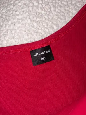 Hype & Vice Indiana Hoosiers One Shoulder Crop Tank thumbnail 4