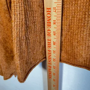 Madewell Striped Roll Trim‎ Waffle Knit Sweater Sz Medium Cotton Merino Wool thumbnail 6