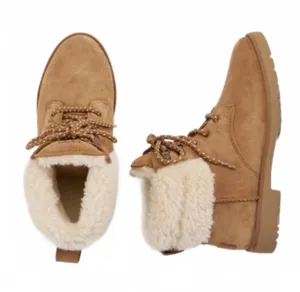 UGG Romely Heritage Lace Up Boot Leather Chestnut Womens 6 US / 37 EU NEW thumbnail 1