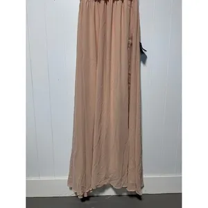 Lulus Heavenly Hues Blush Pink‎ Pleated V Neck Maxi Dress Formal Event Size S thumbnail 7