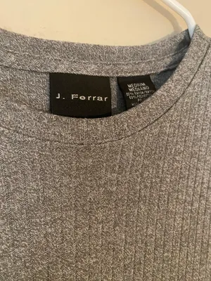 J. Ferrar Gray Dress T-shirt thumbnail 2