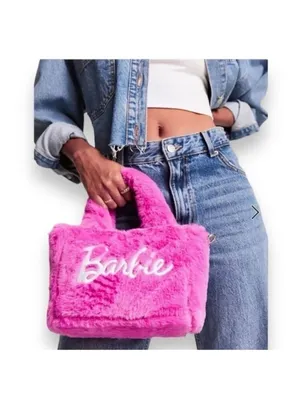 Barbie & Skinnydip London Collaboration Pink Furry Crossbody RARE Purse Bag thumbnail 3