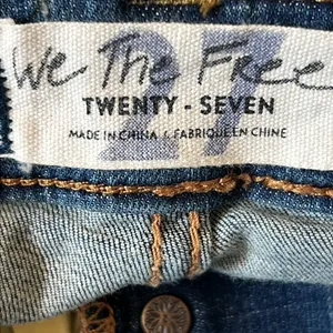 We the Free People High Waist Extreme‎ Flare Jeans Button Fly Stretch SZ 27 thumbnail 8