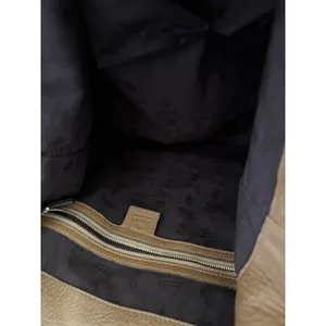 Gucci G Wave Large Hobo Bag Brown Pebbled Leather Rare Crocodile Trim 232931 thumbnail 15