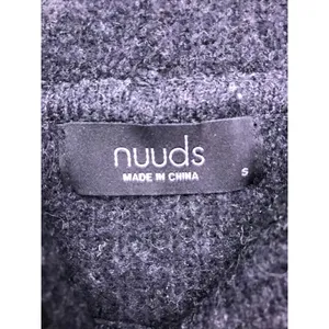 Nuuds Ribbed‎ Knit Hoodie Women Small Gray Oversized Wool Blend Loungewear thumbnail 2