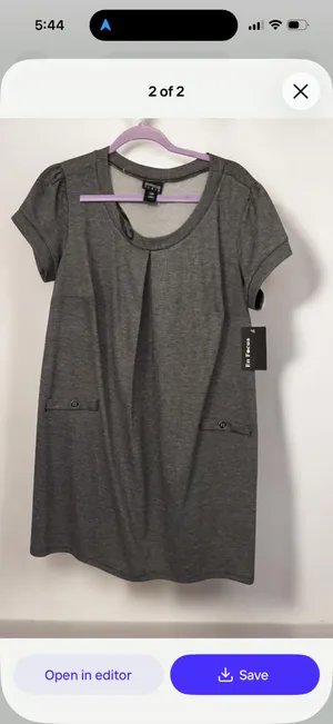Loose dress Gray Size 14 thumbnail 2