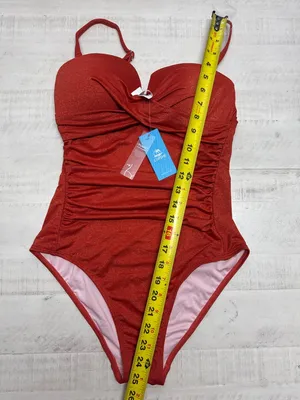 Cupshe Glitter Ruched One-Piece Swimsuit TUMMY CONTOURING" thumbnail 4