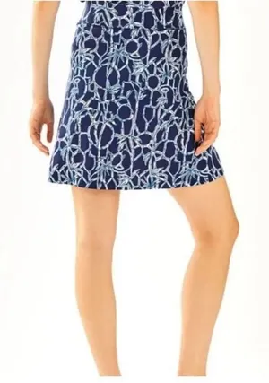 Lilly Pulitzer Brenna knit High Tide print A-line S skirt thumbnail 1