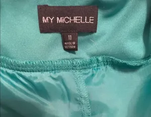 My Michelle Formal blue green evening dress thumbnail 6