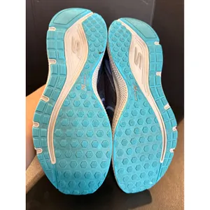 Skechers 8.5 Go Run Vivid Horizon Sneakers Navy Lavender Air Cooled Goga‎ Mat thumbnail 9