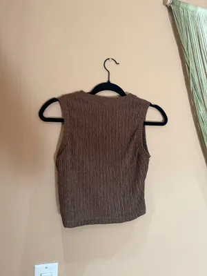 Love poem brown top Size M thumbnail 3