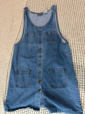 Erika Classics Vintage Button Down Denim Dress thumbnail 1