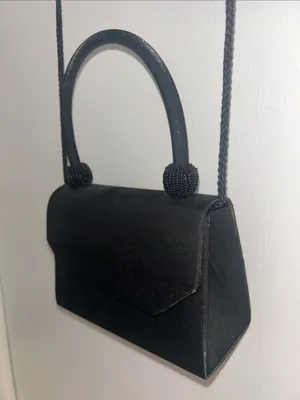 Amazon Formal Minimal Black Mini Crossbody Party Bag New thumbnail 2