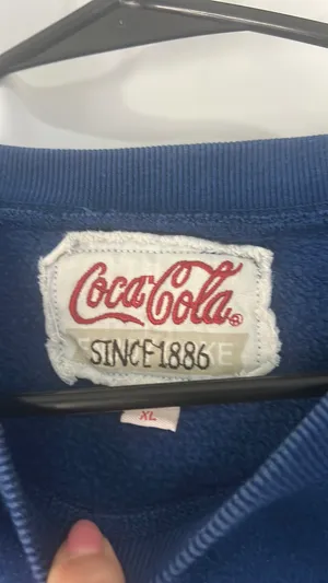 Coca-Cola Sweatshirt Vintage 90s Soda Pullover Purple Cotton Blend Atlanta thumbnail 2