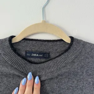 Zara Knit Gray Fine Knit Sweater | Carolyn Bessette Inspired | Quiet Luxury thumbnail 4