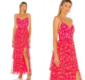 Amanda Uprichard Thaddea Maxi Dress Brookeside Women Size Small Wedding Guest thumbnail 2