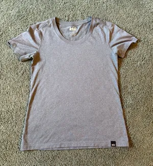 REI Co-op Gray Short Sleeve Shirt Womens Size XS Hiking Outdoor Athletic thumbnail 1