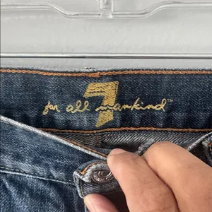 7 for All Mankind Women's Boot Buttonfly Jeans Size 30 Relaxed Fit Streetwear thumbnail 2