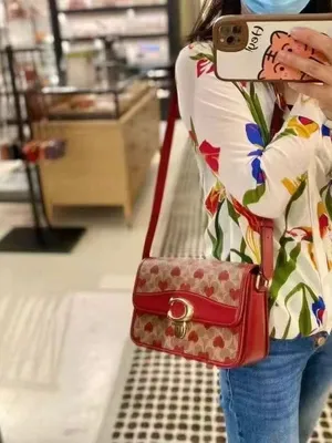 Coach Restored Studio Shoulder Bag In Signature Canvas With Heart Print cg240 thumbnail 6