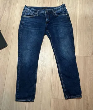 Silver Jeans Co. Women's Boyfriend Mid Rise Slim Leg Jean thumbnail 3
