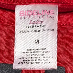 Arkansas Razorbacks Twist‎ Front Tee Sideline Apparel Sleepwear Med Red Graphic thumbnail 3