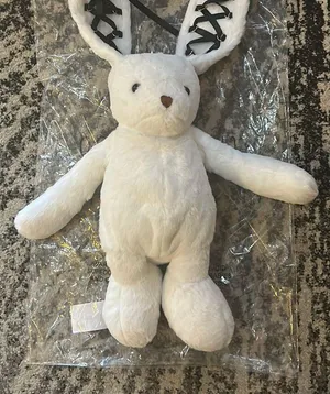 Current Mood Cuddly Bunny Plush Backpack - White thumbnail 3