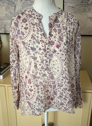 ISABEL MARANT Étoile Maria Blouse floral print Size‎ 38 Medium thumbnail 1