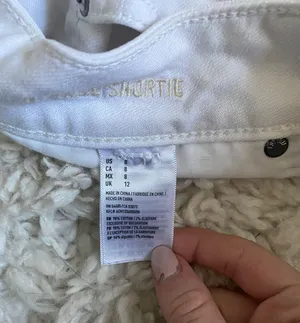 White Jean Shorts thumbnail 4