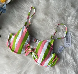 Stripe Underwire Bikini Top Size M NWT by Dippin’ Daisy thumbnail 1