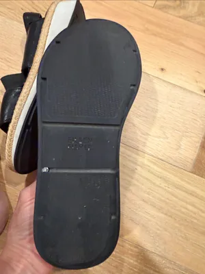 Eileen Fisher dash‎ strappy Black Leather Platform Espadrille Sandal 7 thumbnail 9