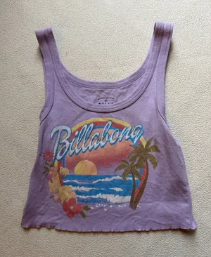 Billabong Tank Top Cropped Purple  thumbnail 1