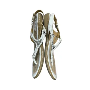 B.O.C. Born Concept Sandals Size 8M White Leather‎ C89701 Thong Strap thumbnail 6