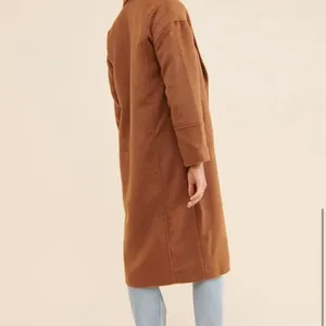 Greylin Anthropologie Brushed Wool Long OverCoat Womens XS Brown Quiet Luxury thumbnail 12
