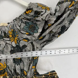 Ulla Johnson Floral Zigzag Cotton Ruffle Mini Dress Spring Summer 2022 Size 4‎ thumbnail 4