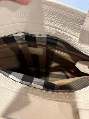 Vintage Burberry Cream Canvas Stowel Roll Up Tote Bag thumbnail 4