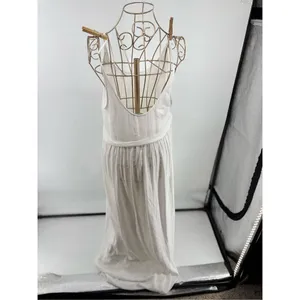Zara W&B Collection Sleeveless Long Dress Size Medium White thumbnail 8
